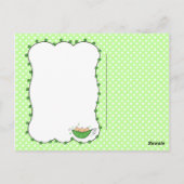 Pea Dans Mon Pod Triplé Merci Carte Postale (Dos)