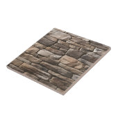 Pea grind Basalt Tile klassiek Tegeltje (Zijkant)