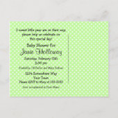 Pea In My Pod Triplets Baby shower Carte postale I (Dos)