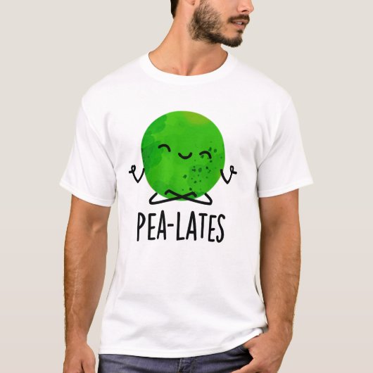 Pea-lates Funny Pilates Pea Pun T-shirt (Voorkant)