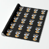 Pea-nerd Grappig Nerd Pindakaas Pun Donker BG Cadeaupapier (Uitgerold)