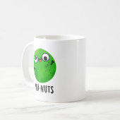 Pea-noten Funny Crazy Pea Pun Koffiemok (Voorkant links)