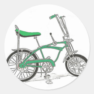 Pea Picker Green Sting Ray Bike-fiets Ronde Sticker