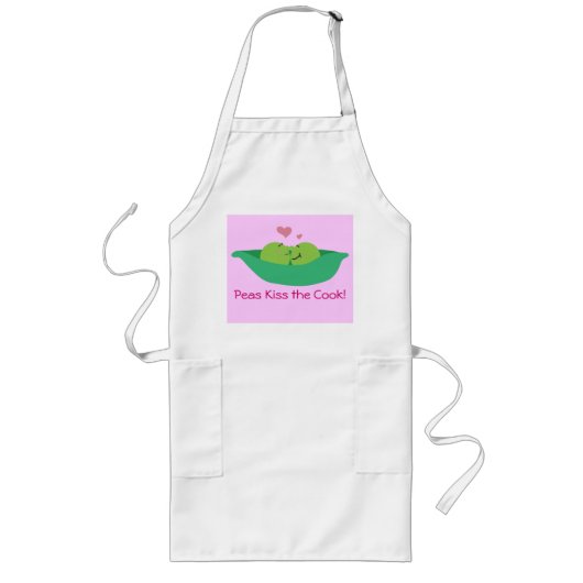 Pea Pod Sweethearts Apron Lang Schort (Voorkant)