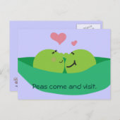 Pea Pod Sweethearts Briefkaart (Voorkant / Achterkant)