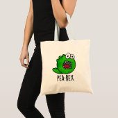 Pea Rex Funny Dinosaur Veggie TRex Pun Tote Bag (Voorkant (product))