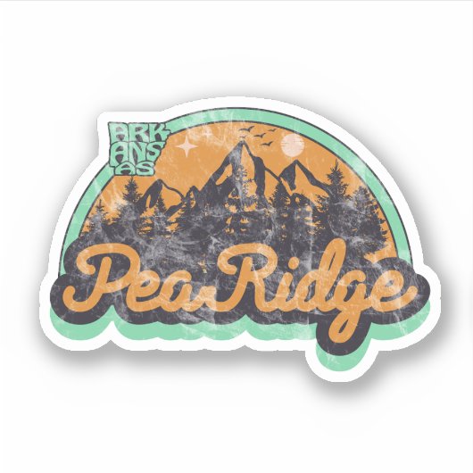 Pea Ridge, Arkansas Sticker (Voorkant)
