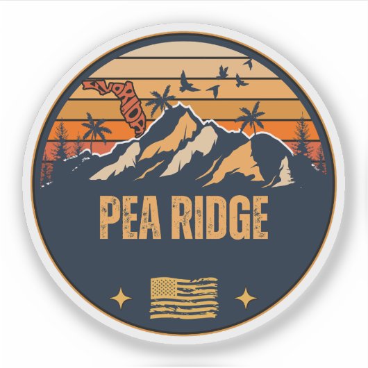 Pea Ridge, Florida Sticker (Voorkant)