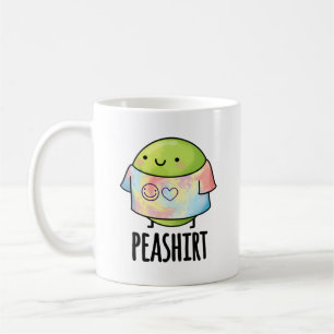 Pea Shirt Funny Veggie Pea TShirt Pun Koffiemok