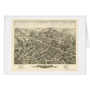 Peabody, carte panoramique de mA - 1877