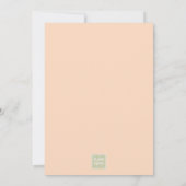 Peac Fuzz Abstracte Bloemen Bedankkaart (Achterkant)