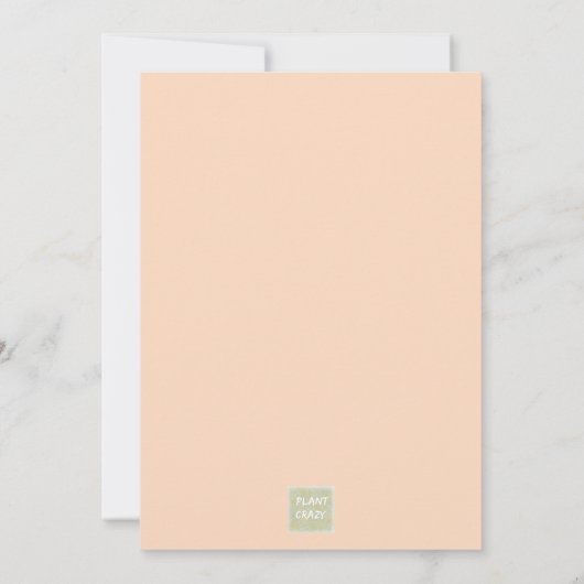 Peac Fuzz Abstracte Bloemen Bedankkaart (Achterkant)