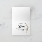 Peace 12-stap herstel met vos op hout kaart (Binnen)