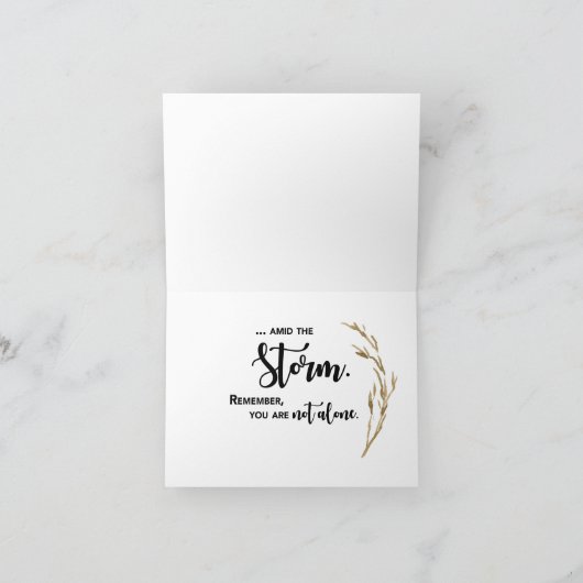 Peace 12-stap herstel met vos op hout kaart (Binnen)