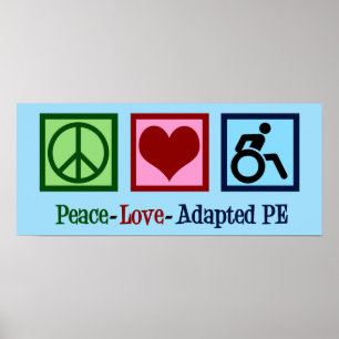 PEACE-adapter voor vredesliefde Poster