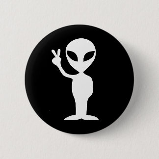 Peace Alien Ronde Button 5,7 Cm