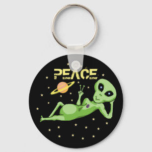 Peace Alien Sleutelhanger