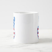 Peace American Flag Pattern Extra Grote Beker (Voorkant)