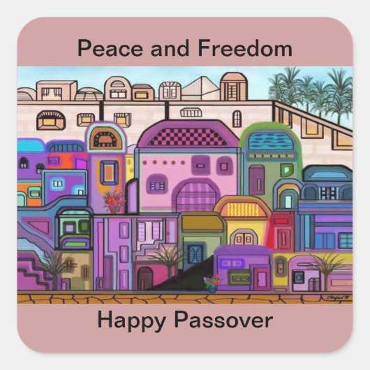 Peace and Freedom Passover Stickers (Voorkant)