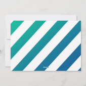 Peace and Joy Corner Blue Photo Holiday Card Feestdagenkaart (Achterkant)