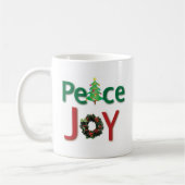 Peace and Joy Mug (Gauche)