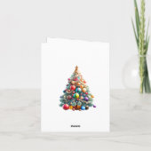 Peace and Love at Christmas Kaart (Achterkant)