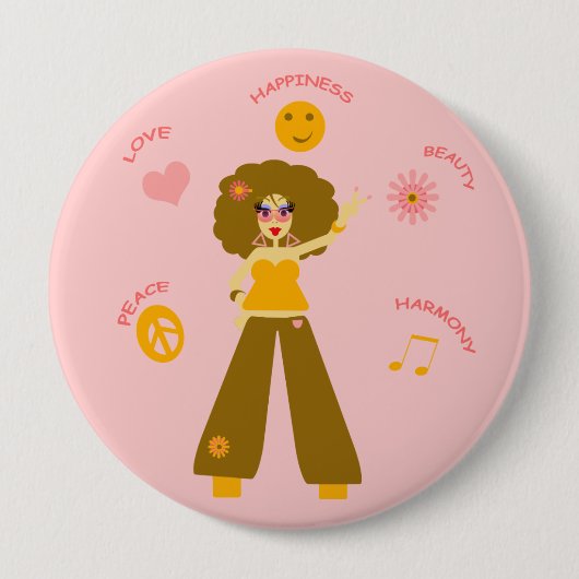 Peace and Love Button (Voorkant)