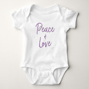 PEACE-and-Love-Paars Romper