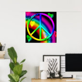 Peace and Love Poster (Thuiskantoor)