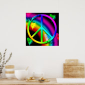 Peace and Love Poster (Keuken)