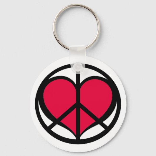 Peace and Love Sleutelhanger (Voorkant)