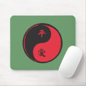 Peace and Love Yinyang Muismat (Met muis)