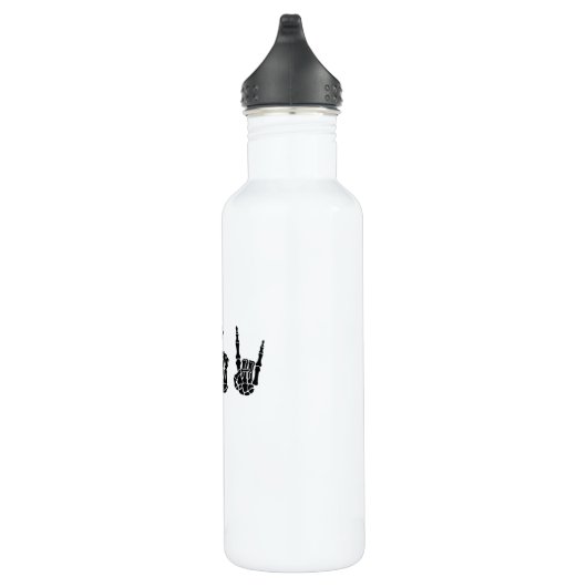 Peace and Roll Skeleton Hands Classic Waterfles (Rechts)