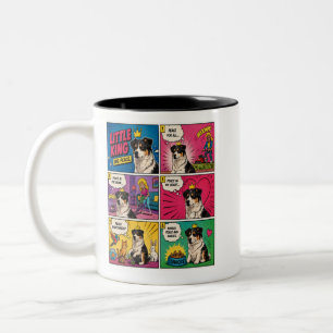 Peace And Snacks Comic Hond Koffiemok Tweekleurige Koffiemok