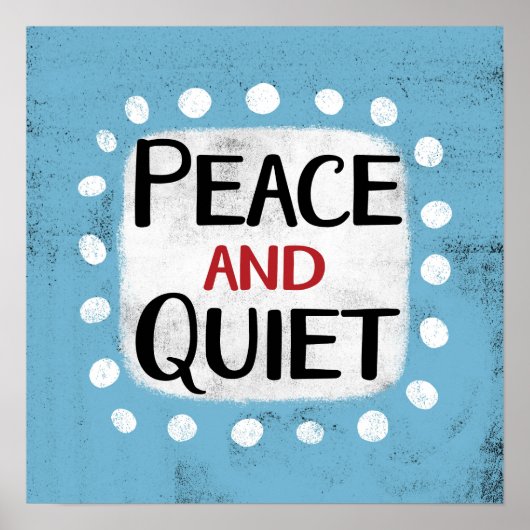 Peace And Tranquille Poster Wall Art (Devant)