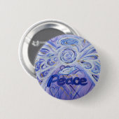 Peace Angel Art Button Pin Pendant (Ronde) (Voorkant /achterkant)