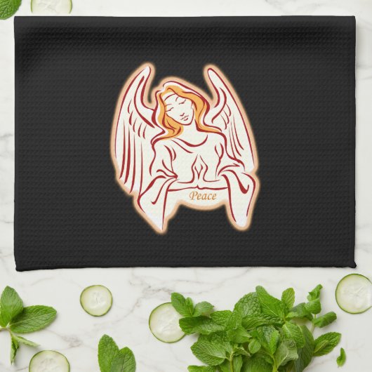 Peace Angel Kitchen Towel Theedoek (Gevouwen)