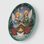 Peace Angel Nativity Harp Grote Klok (Hoek)