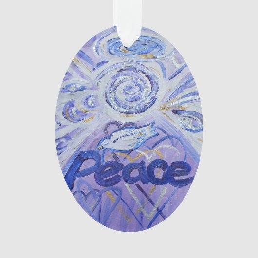Peace Angel Word Art Cadeau de vacances (devant)