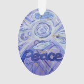 Peace Angel Word Art Cadeau de vacances (dos)