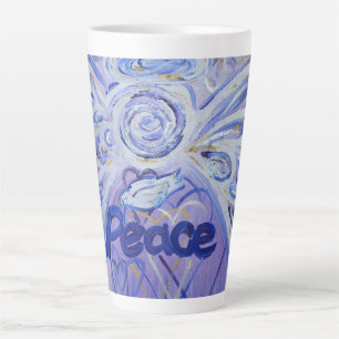 Peace Angel Word Art Custom Latte Mok Cup