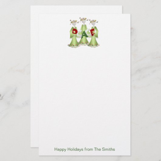 Peace Angels Stationery Briefpapier (Voorkant / Achterkant)