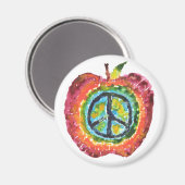 Peace Apple Magneet (Voorkant / Achterkant)