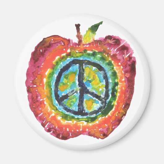 Peace Apple Magneet (Voorkant)
