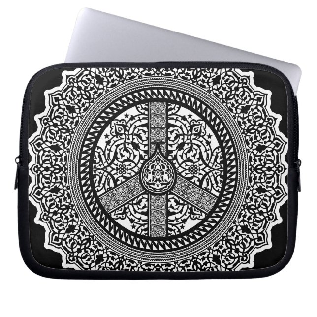 Peace Arabesque Electronics Bag Laptop Sleeve (Voorkant)