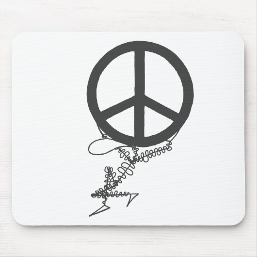 Peace Atlas mousepad Muismat (Voorkant)