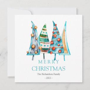 Peace Baby Doodle Pine Kerstboom Cadeaus Feestdagenkaart
