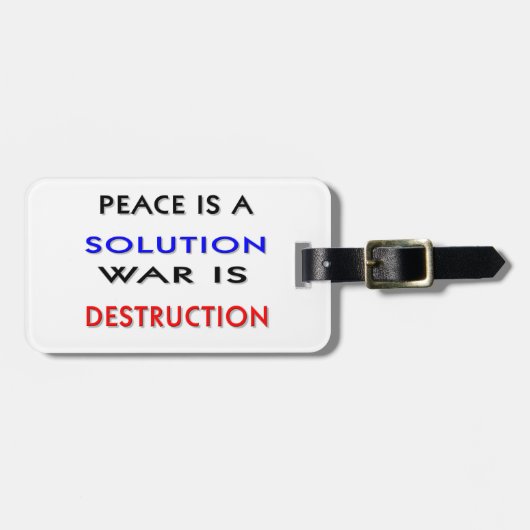 Peace Bagagelabel (Voorkant horizontaal)