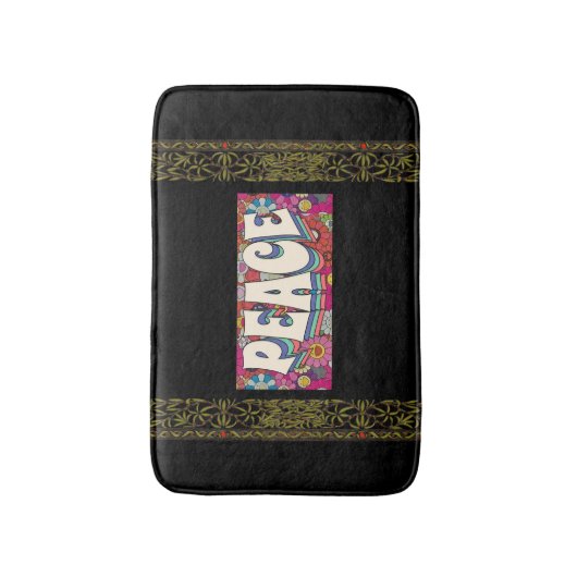 Peace Bath Mat (Voorkant Verticaal)