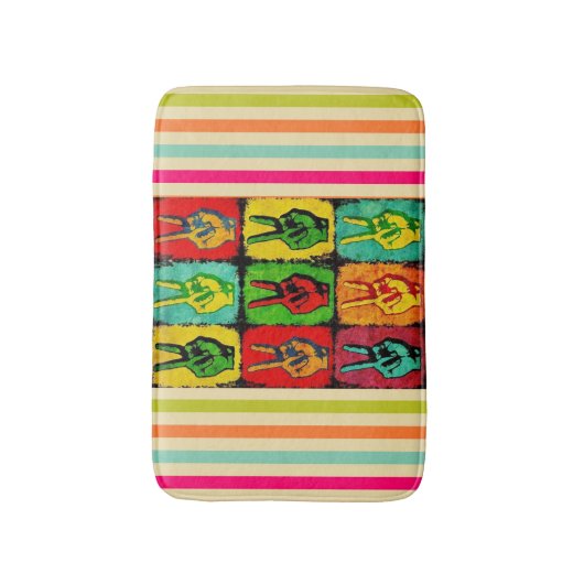 Peace Bath Mat (Voorkant Verticaal)